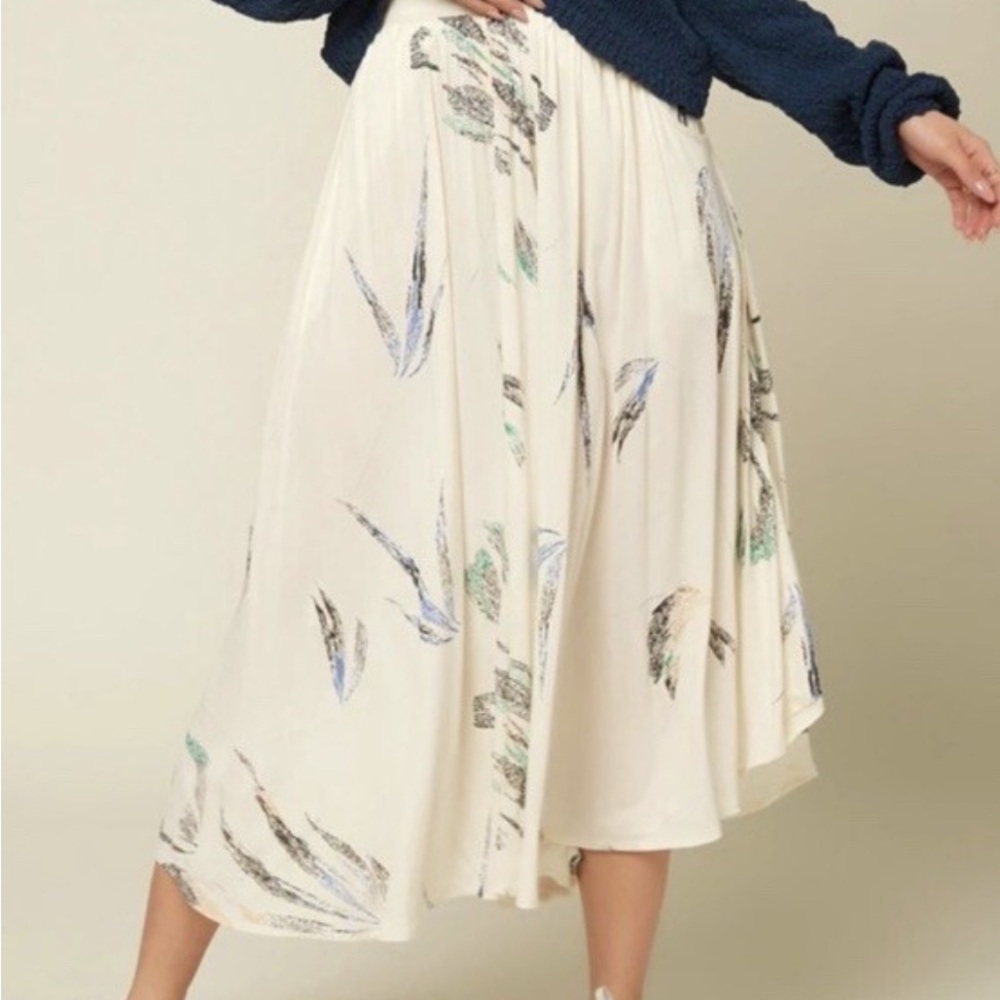 O'Neill Merin Cream Patterned Midi Skirt